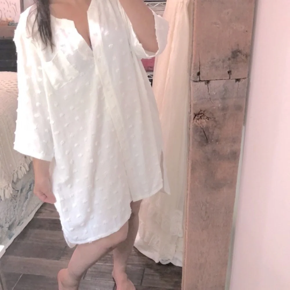 Ekouaer white dress Swiss dot size XXlarge